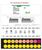 Chromate Test colorimetric, 0.005-0.10 mg/L (Cr), 0.011-0.22 mg/L (CrO42-), for use with MQUANT®