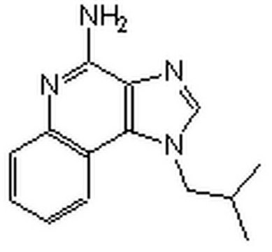 咪喹莫特 An imidazoquinoline compound that acts as a potent immunomodulator and displays anti-angiogenic, anti-viral and anti-inflammatory properties.