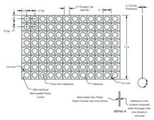 Grace Bio-Labs ProCrystal™ protein crystallization cover cut per individual well, paper liner, wells, 96