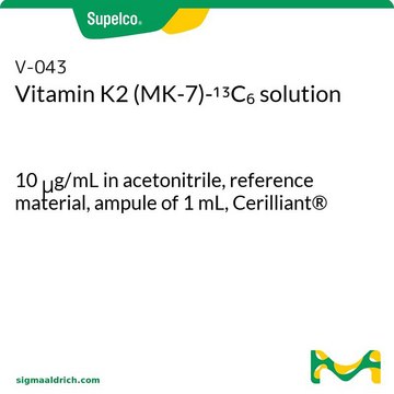 Vitamin K2 (MK-7)-13C6 solution 10&#160;&#956;g/mL in acetonitrile, reference material, ampule of 1&#160;mL, Cerilliant&#174;