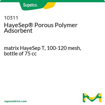 HayeSep &#174; 多孔聚合物吸附剂 matrix HayeSep T, 100-120&#160;mesh, bottle of 75&#160;cc