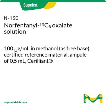 Norfentanyl-13C6 oxalate solution 100&#160;&#956;g/mL in methanol (as free base), certified reference material, ampule of 0.5&#160;mL, Cerilliant&#174;