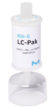 LC-Pak 纯化柱 Placed at the point of dispense of Milli-Q&#174; IQ/EQ 7 series water systems. Suitable for HPLC, UHPLC, LC-MS and LC-MS/MS analyses.