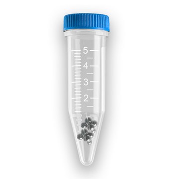 Prefilled tubes for BeadBlaster&#8482; 24 Microtube and BeadBug homogenizer 5 ml tubes, with stainless steel acid washed beads, diam. 2.8 mm