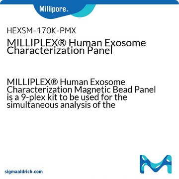 MILLIPLEX&#174; Human Exosome Characterization Panel MILLIPLEX&#174; Human Exosome Characterization Magnetic Bead Panel is a 9-plex kit to be used for the simultaneous analysis of the following analytes in exosomes isolated from serum, plasma and tissue cult