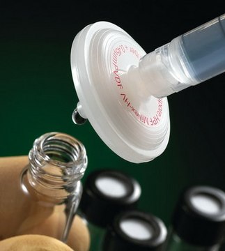 Millex&#174; Nylon syringe filter pore size 0.45&#160;&#956;m, diam. 25&#160;mm, non-sterile, hydrophilic, glass fiber prefilter