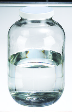 Wheaton wide-mouth bottle wide-mouth amber soda-lime glass bottle, capacity (1,000&#160;mL), flat vinyl liner