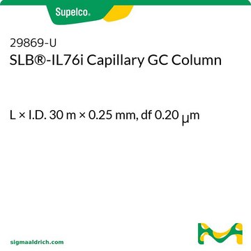 SLB&#174;-IL76i Capillary GC Column L × I.D. 30&#160;m × 0.25&#160;mm, df 0.20&#160;&#956;m