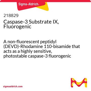 Caspase-3 Substrate IX, Fluorogenic A non-fluorescent peptidyl (DEVD)-Rhodamine 110-bisamide that acts as a highly sensitive, photostable caspase-3 fluorogenic substrate.