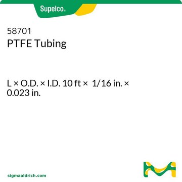 PTFE 管 L × O.D. × I.D. 10&#160;ft × 1/16&#160;in. × 0.023&#160;in.