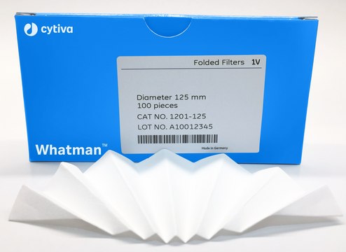 Whatman&#174; Prepleated Qualitative Filter Paper, Grade 4V circles, diam. 15&#160;cm, pack of 100