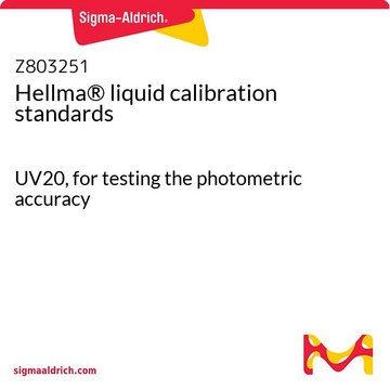 Hellma&#174; liquid calibration standards UV20, for testing the photometric accuracy