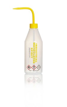 Azlon&nbsp;Pre-Labelled Narrow Neck Wash Bottles with jet-tip aperture label, I.M.S, low-density polyethylene bottle, capacity 500&#160;mL