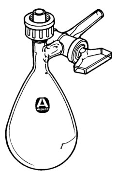 Reaction flask with glass stopcock on side-arm capacity 50&#160;mL, male joint: ST/NS 14/20