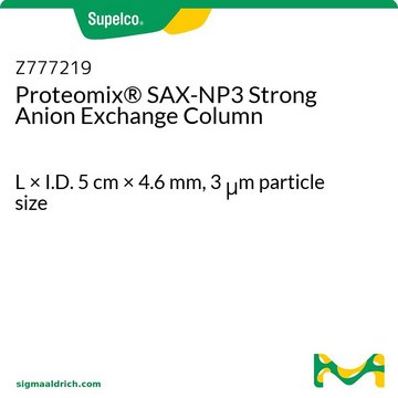 Proteomix&#174; SAX-NP3 Strong Anion Exchange Column L × I.D. 5&#160;cm × 4.6&#160;mm, 3&#160;&#956;m particle size