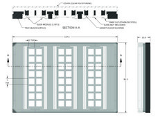 Grace Bio-Labs ProPlate® microarray system tray set size 16 wells, with stainless steel spring clips