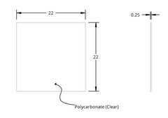 Grace Bio-Labs HybriSlip™ hybridization cover L × W × thickness 22 mm × 22 mm × 0.25 mm, pkg of 1000 ea