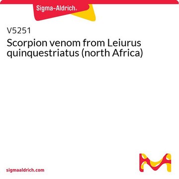 Scorpion venom from Leiurus quinquestriatus (north Africa)