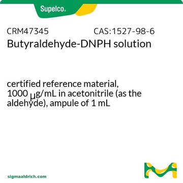 Butyraldehyde-DNPH solution certified reference material, 1000&#160;&#956;g/mL in acetonitrile (as the aldehyde), ampule of 1&#160;mL