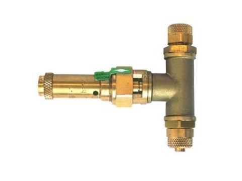 Pressure safety device 0.5 bar 6 mm inlet, 8 mm outlet