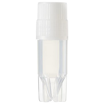Nunc® cryogenic tubes polypropylene, capacity 1.0 mL, conical bottom, starfoot, external thread, sterile, case of 2000 ea