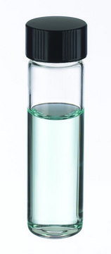 WHEATON&#174; clear sample vial with rubber lined cap packed in partitioned tray glass, tube capacity (8&#160;mL), screw cap