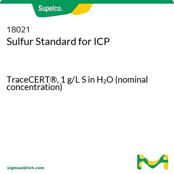 Sulfur Standard for ICP TraceCERT&#174;, 1&#160;g/L S in H2O (nominal concentration)