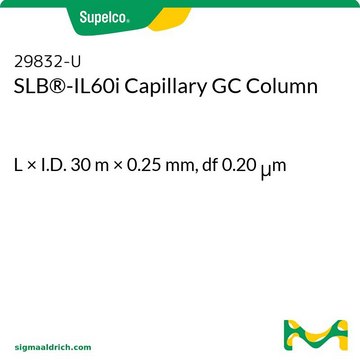 SLB&#174;-IL60i毛细管GC色谱柱 L × I.D. 30&#160;m × 0.25&#160;mm, df 0.20&#160;&#956;m