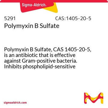 Polymyxin B Sulfate Polymyxin B Sulfate, CAS 1405-20-5, is an antibiotic that is effective against Gram-positive bacteria. Inhibits phospholipid-sensitive Ca2+-dependent protein kinases.