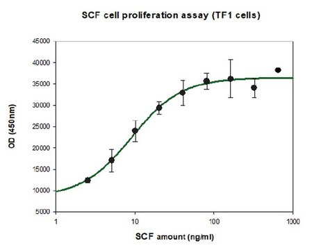 干细胞因子 人 SCF, recombinant, expressed in HEK 293 cells, suitable for cell culture