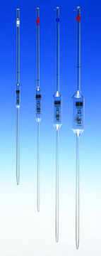 Hirschmann&#174; volumetric pipette, Class AS capacity 25&#160;mL , 0.03 mL accuracy