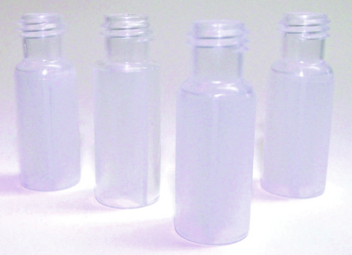 经过认证的螺纹口样品瓶&#65292;9mm 螺纹&#65292;12×32mm volume 0.3&#160;mL, natural polypropylene vial, pkg of 100&#160;ea