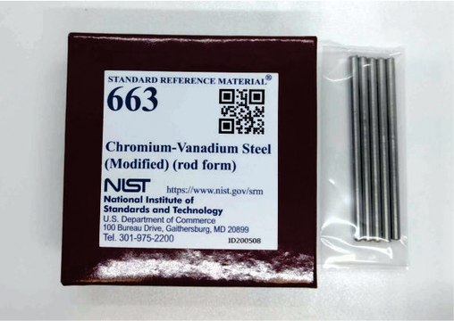 Chromium-vanadium steel NIST&#174; SRM&#174; 663