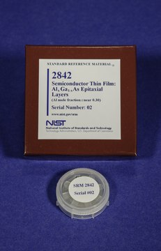 Semiconductor thin film: AlxGa1-xAs epitaxial layers (Al mole fraction x near 0.30) NIST&#174; SRM&#174; 2842