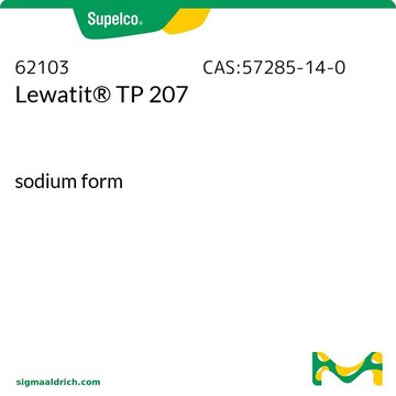 Lewatit&#174; TP 207 sodium form