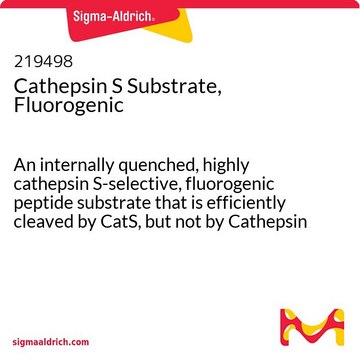 Cathepsin S Substrate, Fluorogenic An internally quenched, highly cathepsin S-selective, fluorogenic peptide substrate that is efficiently cleaved by CatS, but not by Cathepsin B &amp; L.