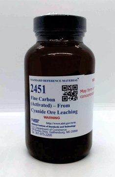 碳 NIST&#174; SRM&#174; 2451, from cyanide ore leaching