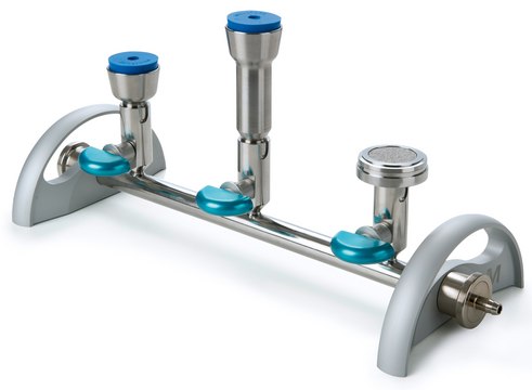 EZ-Fit&#174;歧管座 3-place manifold base for filtration application, stainless steel