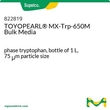 TOYOPEARL&#174; MX-Trp-650M Bulk Media phase tryptophan, bottle of 1&#160;L, 75&#160;&#956;m particle size