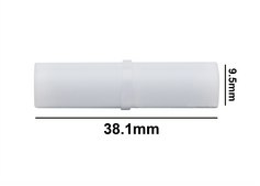 Spinbar® 磁力搅拌棒 cylindrical white PTFE-coated, L × diam. 1.5 in. (38.1 mm) × 0.375 in. (9.5 mm)