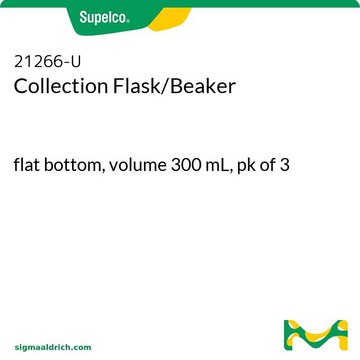 Collection Flask/Beaker flat bottom, volume 300&#160;mL, pk of 3