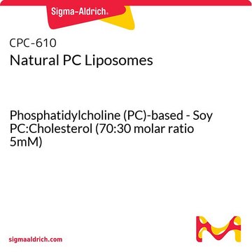 Natural PC Liposomes Phosphatidylcholine (PC)-based - Soy PC:Cholesterol (70:30 molar ratio 5mM)