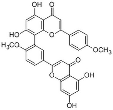 前体mRNA剪接抑制剂，异银杏双黄酮 The Pre-mRNA Splicing Inhibitor, Isoginkgetin, also referenced under CAS 548-19-6, blocks the spliceosome-meidated splicing process.