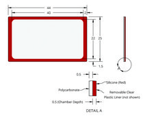 Grace Bio-Labs CoverWell™ incubation chambers chamber volume 500 μL, W × L × thickness 22 mm × 40 mm × 0.5 mm