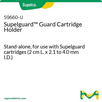 独立式柱套 Stand-alone, for use with Supelguard cartridges (2 cm L. x 2.1 to 4.0 mm I.D.)