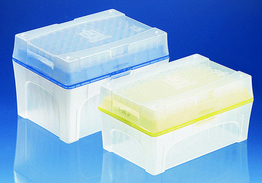 BRAND&#174; pipette tips, racked, TipBox volume 2-200&#160;&#956;L, non-sterile, pack of 480&#160;ea (5 boxes of 96)