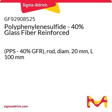 Polyphenylenesulfide - 40% Glass Fiber Reinforced (PPS - 40% GFR), rod, diam. 20&#160;mm, L 100&#160;mm