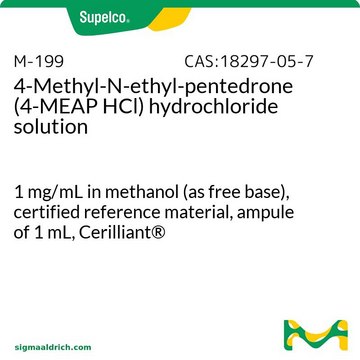 甲苯基乙基胺戊酮（4-MEAP HCl） 盐酸盐 溶液 1&#160;mg/mL in methanol (as free base), certified reference material, ampule of 1&#160;mL, Cerilliant&#174;