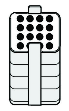 Adapter for Eppendorf&#174; A-4-81 Rotor holds 16 x 3 - 15 mL round-bottom tubes, for 500 mL rectangular buckets, pack of 2&#160;ea