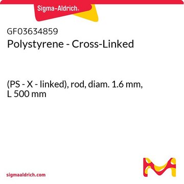 Polystyrene - Cross-Linked (PS - X - linked), rod, diam. 1.6&#160;mm, L 500&#160;mm